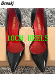 classic high heels Patent Leather Women Sexy Stiletto heels 12cm/10cm/8cm Ladies Fashion Pointed Toe Pumps Party