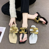 Shoes on Sale 2023 High Quality Fashion Women's Slippers Open Toe Outdoors Flat Sandals Casual Flip-flops Zapatos