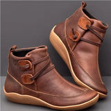 2019 Booties Woman Lace Ankle Boots Suede Stitching Boots Short Arch Support Comfortable Soft Bottom Female Boot Big