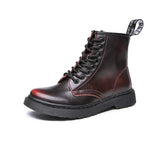 Women Boots Classic Genuine Leather Shoes Women Autumn Winter Boots Leather Punk Ankle Botas Mujer Fur Winter Chaussures