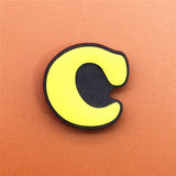 PVC Capital English Letters Shoe Charms Shoes Accessories Croc Shoe Buckle Decorations Ormaments fit JIBZ Party Kid's