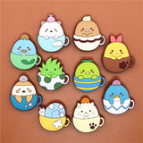 PVC Japan Anime Shoe Charms Shoe Decorations Cartoon SAN-X Shoe Buckle Accessories fit Croc JIBZ Party Kids Gifts