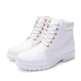 Boots For Women 2021 New Brand Snow Boots Fashion Warm Winter Boots Women Solid Square Heel Shoes Woman Plus Size