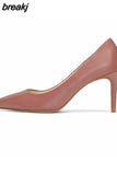 rozmiar 33-41 kobiety pompy wysokie obcasy buty damskie Pu skóra elegancka kobieta buty na obcasie Party buty damskie moda