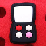 1pcs Cosmetics Shoe Charms Foundation Box Mirror Perfume Shoes Accessories Decoration Fit Croc Jibz Kids Gifts