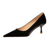 Breakj Fashion Simple Thin With High Heel Shallow Pointed With Women's Shoes Spring And Autumn New Women's Single