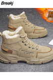 Men's Winter Warm Sports Boots Outdoor Hiking Boots for Men Casua Thicken Tactical Military Combat Boots Ankle Non-slip
