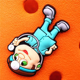 Quanlity Cartoon Charms Shoes PVC Punk Audio Tape Shoe Decaration Kid's Gift Accessories Perfume Tomato Bomb Canned