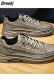 Men Vulcanized Shoes Fashion Luxury Crocodile Print Casual Sneakers Comfort Sports Platform Male Footwear Tenis