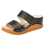 Sandals Women Comfortable Open Toe Beach Sandals Women Shoes Outdoor Female Slippers Slip On Wedge Sandals Footwear