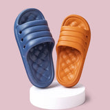 Slippers Sofa Slides Men Sandals Soft Indoor Bath Home Slippers Women Thick Sole Anti-slip Mute Summer Shoes Flip