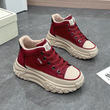 Breakj Korean Version Of The Spring 2025 New Dad Shoes Female Student Sneakers Running Casual Platform Height Shoes HY