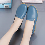 Genuine Leather Women's Casual Shoes Breathable Loafers Slip-on Ultrasoft Moccasins Nursing Shoes For Women Zapatos