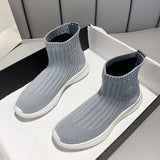 Women Sneakers Vulcanized Shoes Sock Sneakers Women flats Slip On Flat Shoes Women Plus Size Loafers Walking female