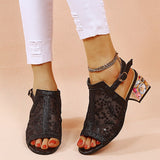 High Heel Shoes Women's Summer Style Sandals 5CM PUMPS Fashion Bling Ladies Open Toe Party Shoes