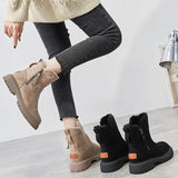 Breakj Boots Women's Winter 2025 New Tuffed Women's Shoes Warm Boots Thick Cotton Shoes Northeast Women's