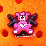 1pcs Game Characters PVC Shoe Charms Accessories Decorations Cute Funny Animal Mask Designer Croc Jibz Buckle Kids