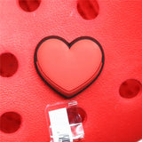 PVC Shoe Buckle Accessories Funny Digital/Heart Shaped/Feces Shoes Decoration Jibz for Croc Charms Bracelets Kids