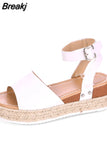Size Fashion Womens Shoes 2023 Closed Toe Sandals Summer Heels Suit Female Beige Soft Big Luxury Elastic Band Low