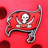 PVC Croc Shoe Charms Ghost Ship One Eyed Pirate Hat Flag Sandals Decorations for Jibz Kids Party Gifts