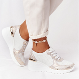 Spring Autumn Women Casual Walking Shoes Height Increasing Sport Wedge Shoes Air Cushion Comfortable Sneakers Zapatos De