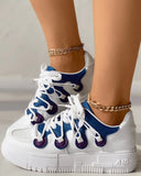2021 New Casual Graffiti Ladies Lace Up Female Sneakers Casual Summer Spring for Men Women Shoes Brand Mixed