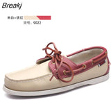 New Men Loafers Fashion Genuine Leather Casual Flat Slip-on Driving Footwear Boat Shoes Comfortable Lazy Male