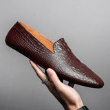 Men Shoes Moccasins genuine Leather Casual Driving slip on Shoes fashion Men Loafers outdoor Moccasins Italian Shoes for Men
