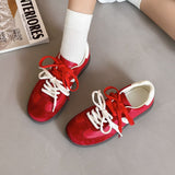 Breakj Large-Size Women's Shoes 2025 New Retro Student Board Shoes Korean Version Of The Little White Shoes