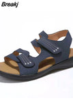 Women Sandals Casual Platform Shoes For Ladies Summer Fashion Beach Roman Female Design Footwear Plus Size Leopard