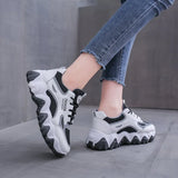 Version Of Web Celebrity Fashion Dad Shoes Female 2024 Spring And Summer Leisure Sports Shoes Female Thick Platform Retro Student Running