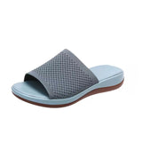 Breakj Thick Low Slippers Women Polyurethane Base Light Flying Woven Loose Cake Low Font Beach