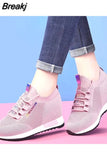 Women's Shoes 2023 Internal Increase Casual Shoes Women Fly Weave Breathable Shoes Ladies Platform Comfort Shoes Zapatos