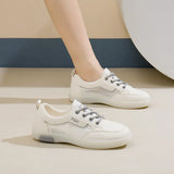 Breakj Summer New Korean Ins Breathable Small White Shoes Women's Hollow Out Casual Board Shoes Platform Platform Shoes