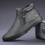 Breakj 9152 Winter Martin Boots Men's High-Help Leisure Trend With Leather Shoes Warm And Velvet Thick Cotton Shoes