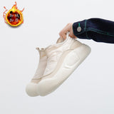 Breakj Women's Shoes Cotton Shoes 2024 Winter New Add Velvet Versatile Female Student Tide Warm Thick Bottom Recreational Snow Boots
