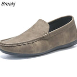 2022New Summer Breathable Men Loafers Moccasins Fashion Spring Casual Hollow Out Suede Comfort Soft