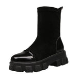Sock Boots Women 2020 New Punk Gothic Shoes Ankle Boots Platform Shoes Women White Sock