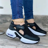 Women Red Sneakers Ladies Air Cushion Shoes Woman Mesh Sneakers Female Breathable Flats Increase Womens Casual