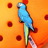 Novelty PVC Animals Pink Parrot and Sparrow Shoe Accessories Decorations Jibz for Croc Charms Shoes fit Bracelet Kids