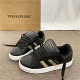 Breakj Winter Fashion Board Shoes Women's Versatile Fashion New High Appearance Level Small White Shoes Commuter Versatile Student Heighten
