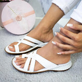 Gladiator Women Sandals Summer Sandals For Women Beach Shoes Low Heels Wedges Shoes Women Flip Flops Flat Sandalias