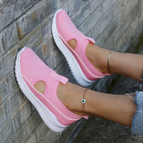 Women's Sneakers 2022 Summer New Ladies Casual Low Wedge Breathable Non-Slip Comfort Feamle Sport Shoes Mesh Shoes Fashion