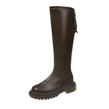 2023 New Fashion Casual Knight Boots High Tube Medium Heel Motorcycle Boots A