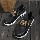 Women Casual Sneakers Side Zip Platform Pu Leather Fashion Comfort Outdoor Female Sports Shoes M Breathable Vulcanized