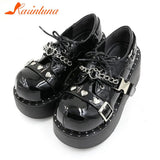 High Heels Y2k Shoes 2023 Summer Hot Star Graffiti Women Shoes On Platform Punk Gothic Lolita Mary Jean Platform