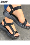 Shoes Woman 2023 Summer Sandals Woman Non-Slip Casual Multi Color Shoes Fashion Solid Open Toe Sandals Daily