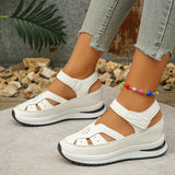 Breakj Sandals Women's New Roman Hollow Magic Sticker Women's Shoes In The Spring Of 2025 43