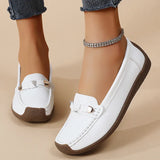 Breakj Size Women's Shoes New Soft-Soled Bean Shoes Women's Leisure Flat Shoes Light Feet Mother Shoes