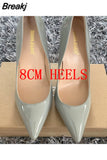 2023 New Women Pumps Patent Leather High Heels Shoes Fashion Office Shoes Stiletto Party Shoes Female Comfort Women